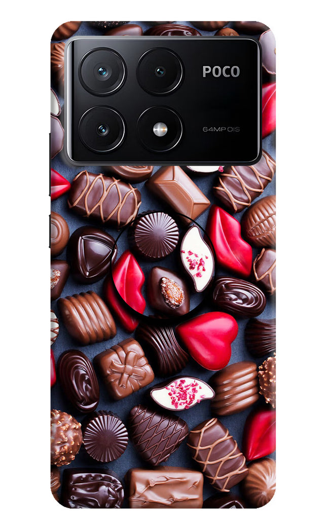 Chocolates Poco X6 Pro Pop Case by Casekaro