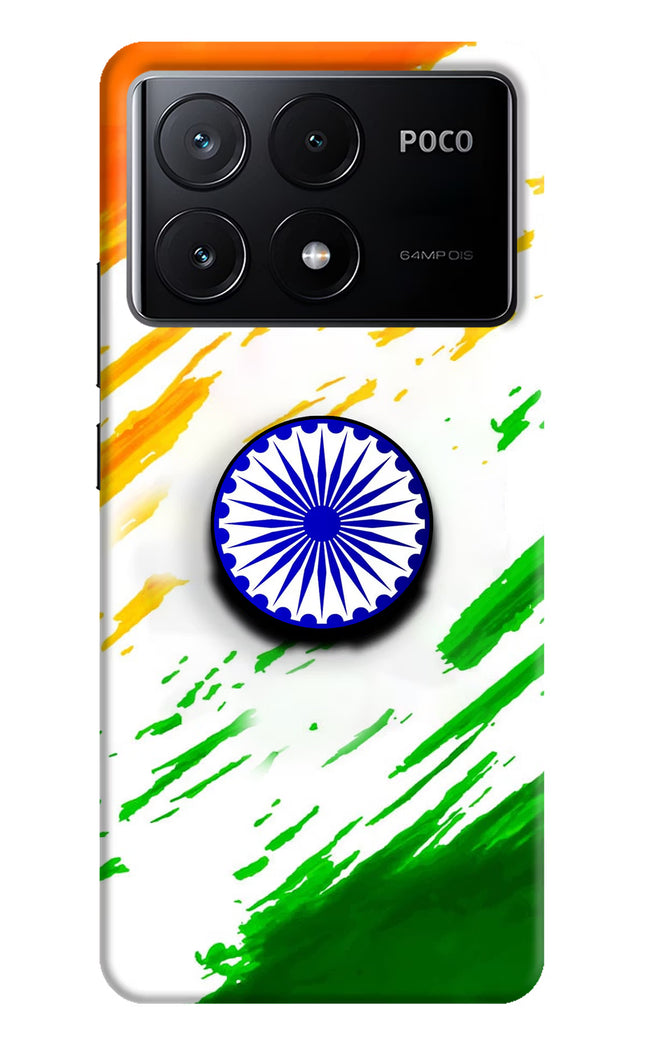 Indian Flag Ashoka Chakra Poco X6 Pro Pop Case by Casekaro