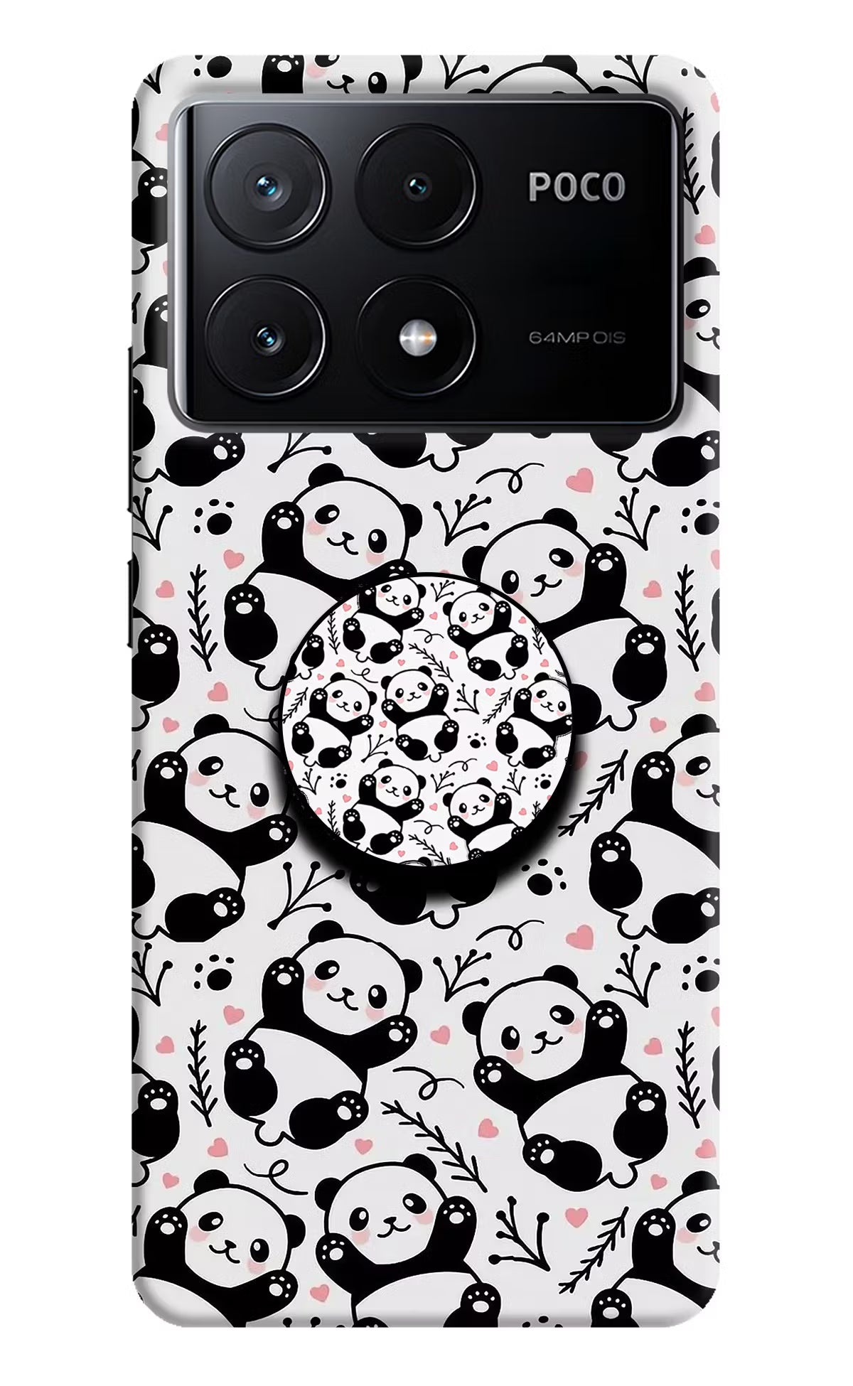 Cute Panda Poco X6 Pro Pop Case by Casekaro