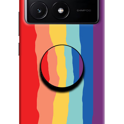 Rainbow Poco X6 Pro Pop Case by Casekaro