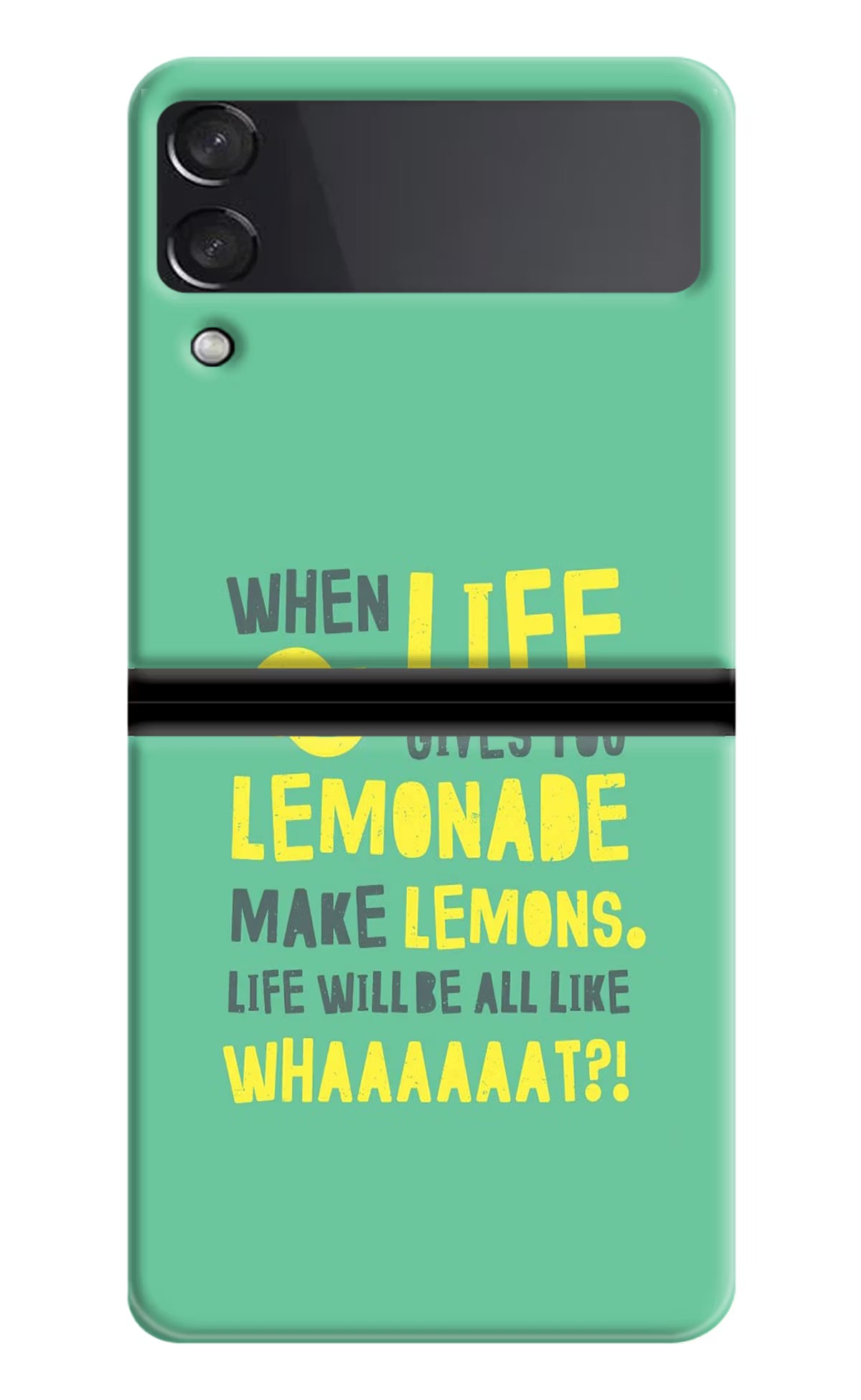Quote Samsung Galaxy Z Flip3 Hard Case Back Cover by Casekaro