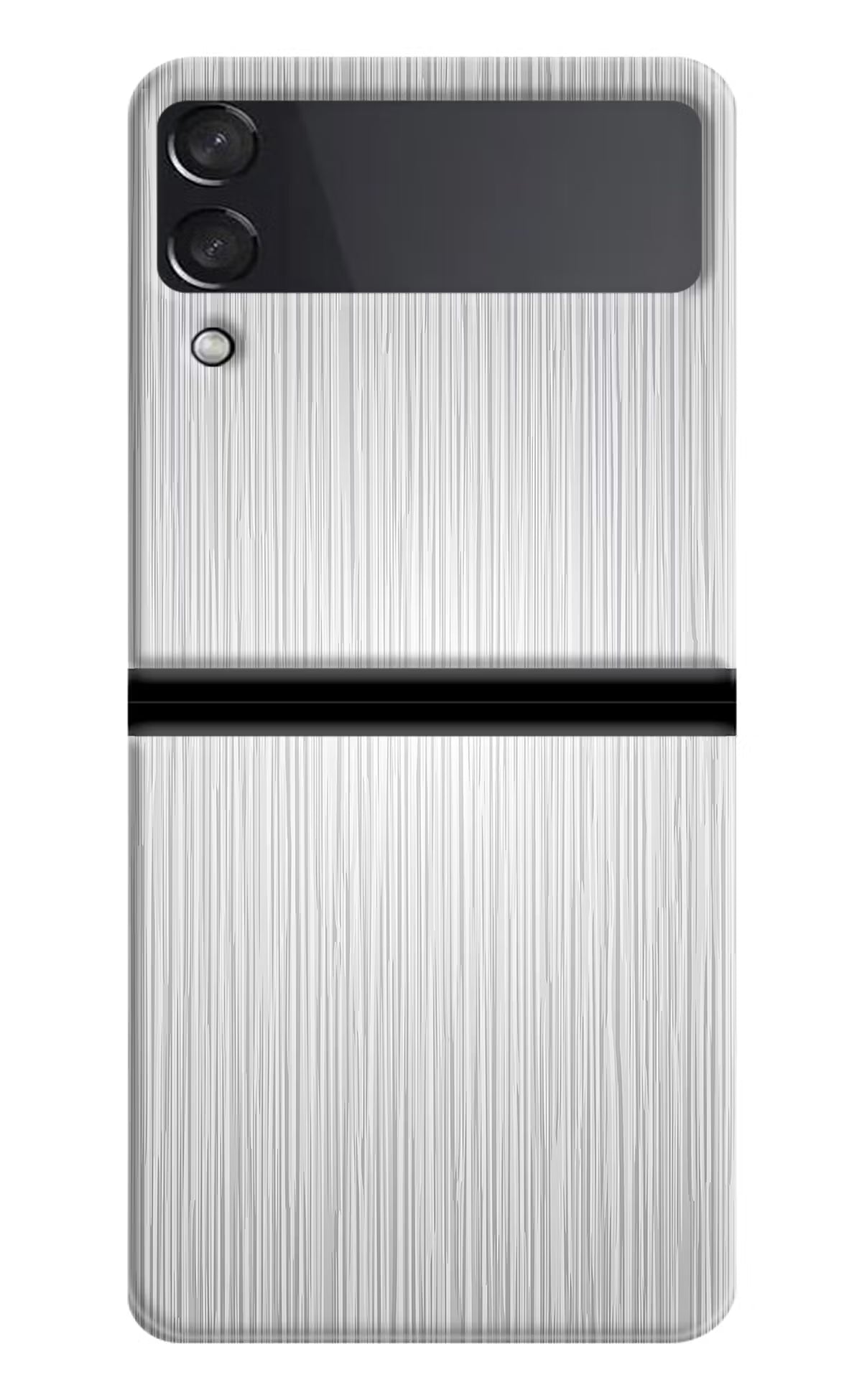 Wooden Grey Texture Samsung Galaxy Z Flip3 Hard Case Back Cover by Casekaro