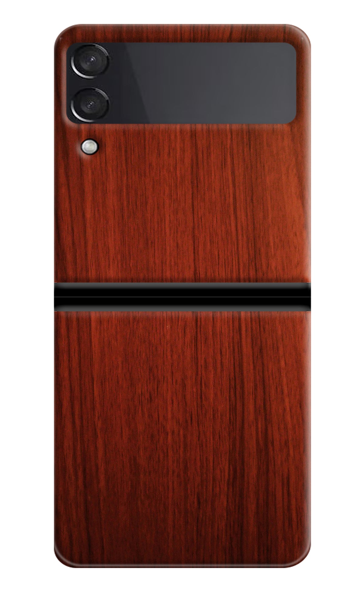 Wooden Plain Pattern Samsung Galaxy Z Flip3 Back Cover