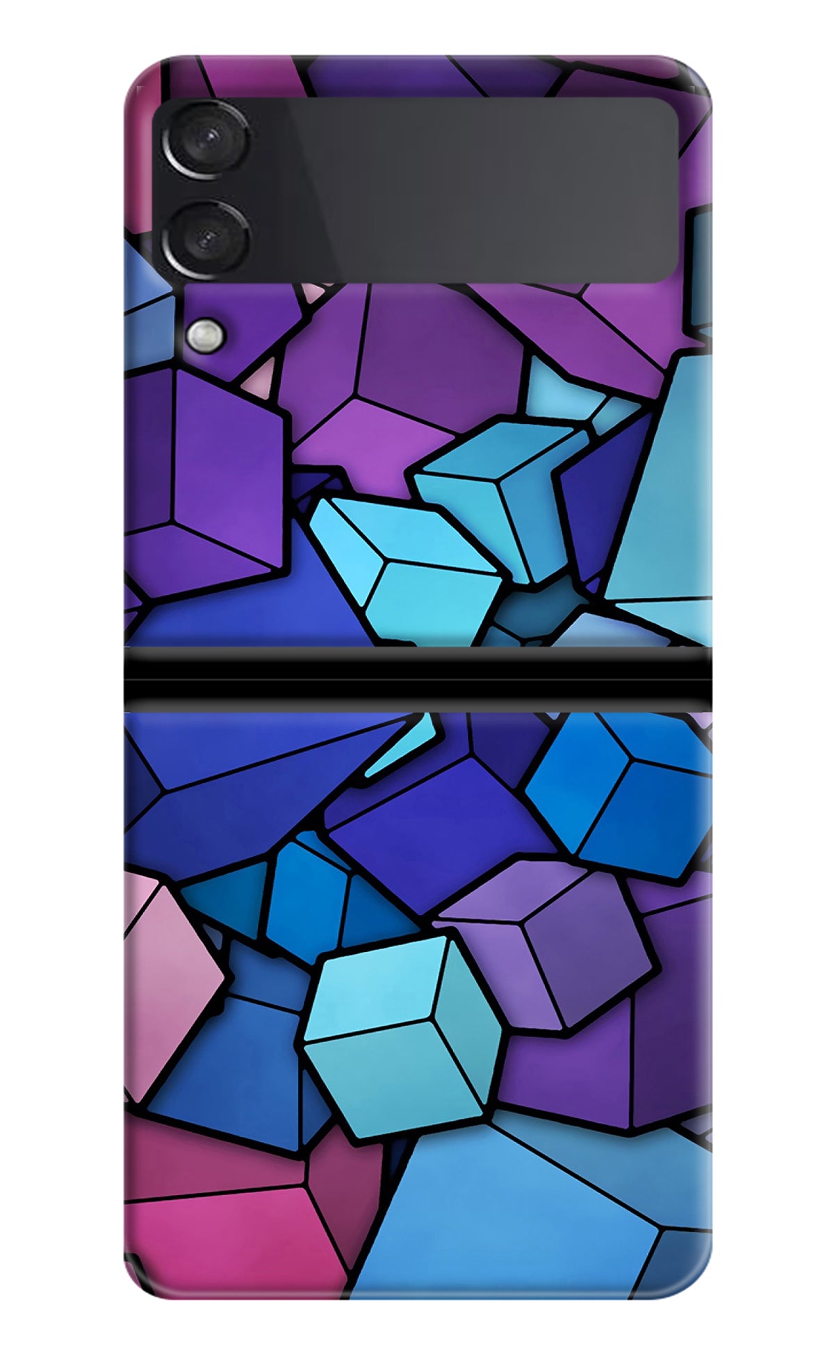 Cubic Abstract Samsung Galaxy Z Flip3 Back Cover