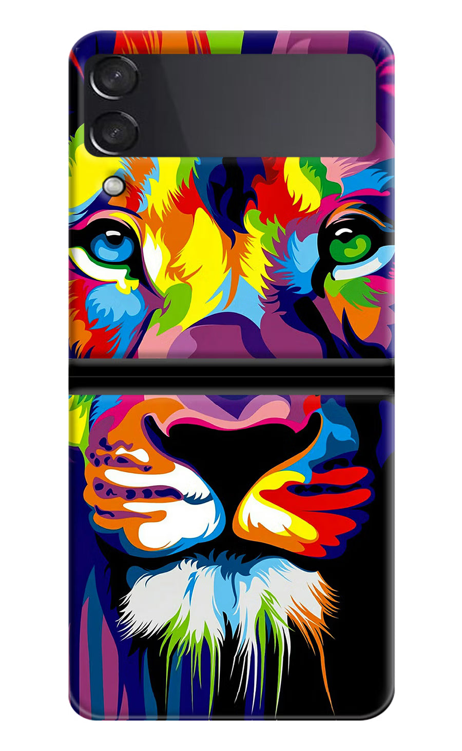 Lion Samsung Galaxy Z Flip3 Back Cover, Hard case