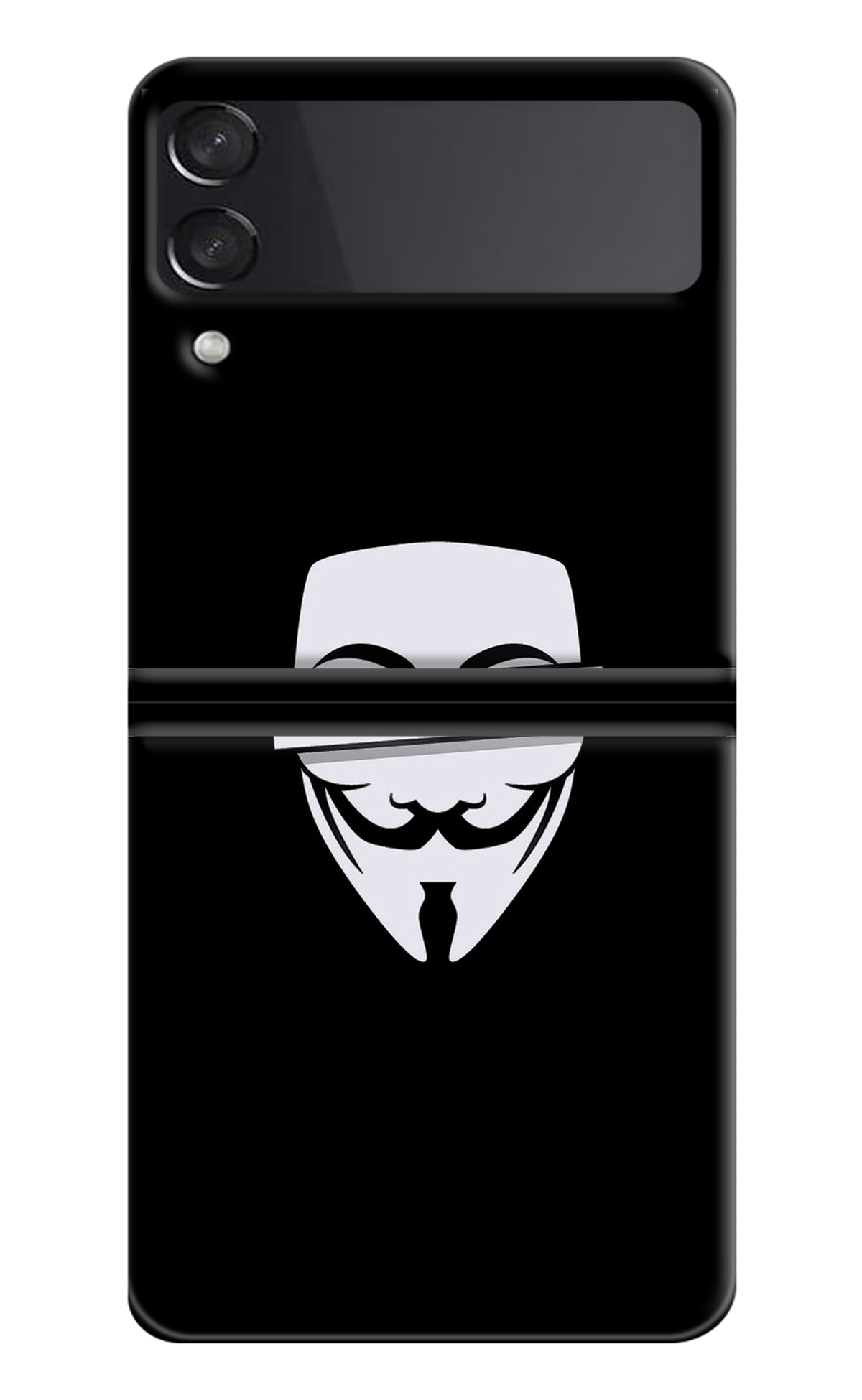 Anonymous Face Samsung Galaxy Z Flip3 Back Cover