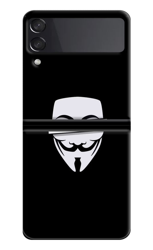 Anonymous Face Samsung Galaxy Z Flip3 Hard Case Back Cover by Casekaro