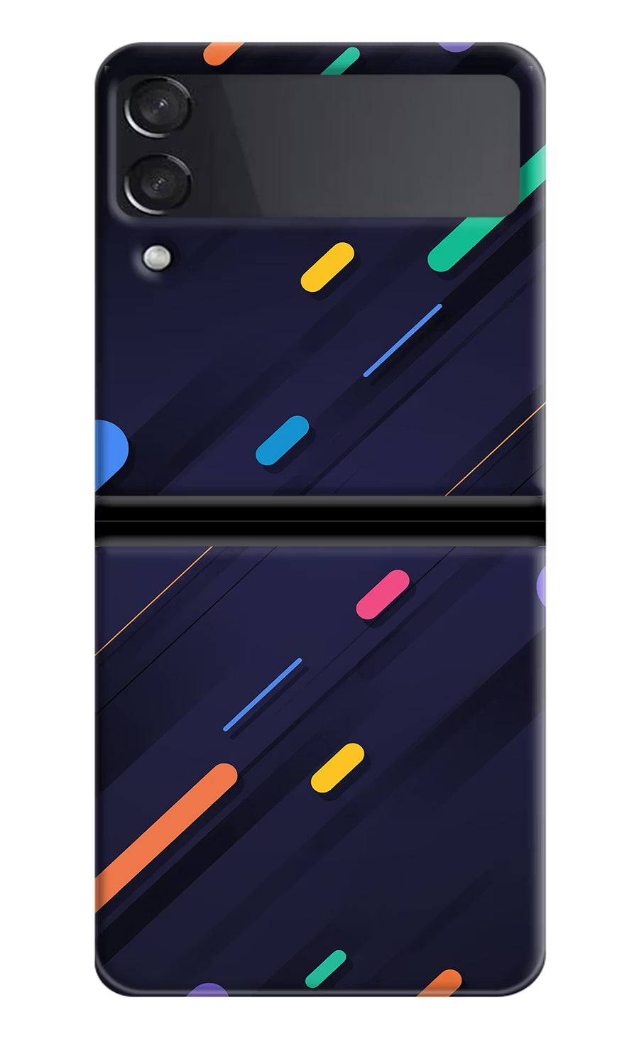 Abstract Design Samsung Galaxy Z Flip3 Back Cover, Hard case