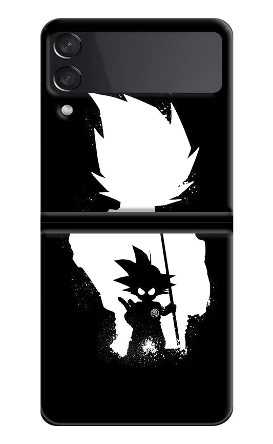 Goku Shadow Samsung Galaxy Z Flip3 Hard Case Back Cover by Casekaro