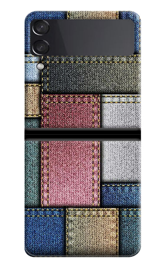 Multicolor Jeans Samsung Galaxy Z Flip3 Hard Case Back Cover by Casekaro