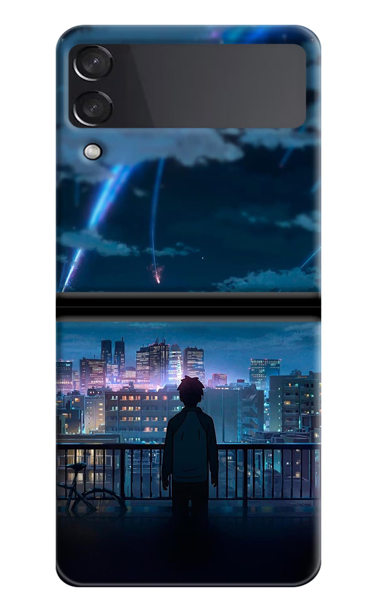 Anime Samsung Galaxy Z Flip3 Hard Case Back Cover by Casekaro
