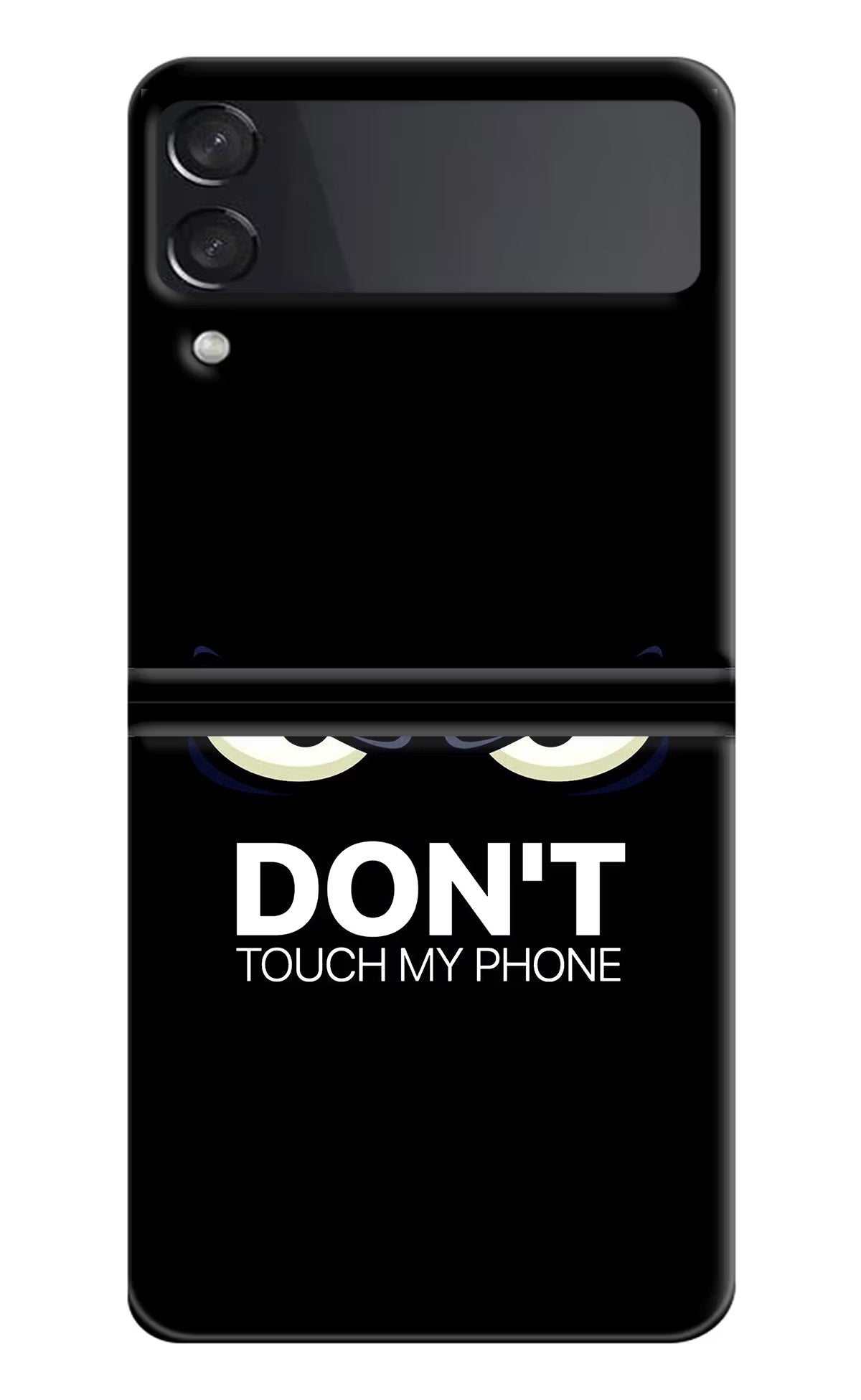 Don'T Touch My Phone Samsung Galaxy Z Flip3 Hard Case Back Cover by Casekaro