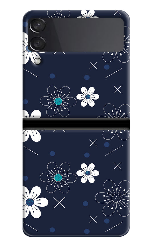 Flowers Samsung Galaxy Z Flip3 Back Cover