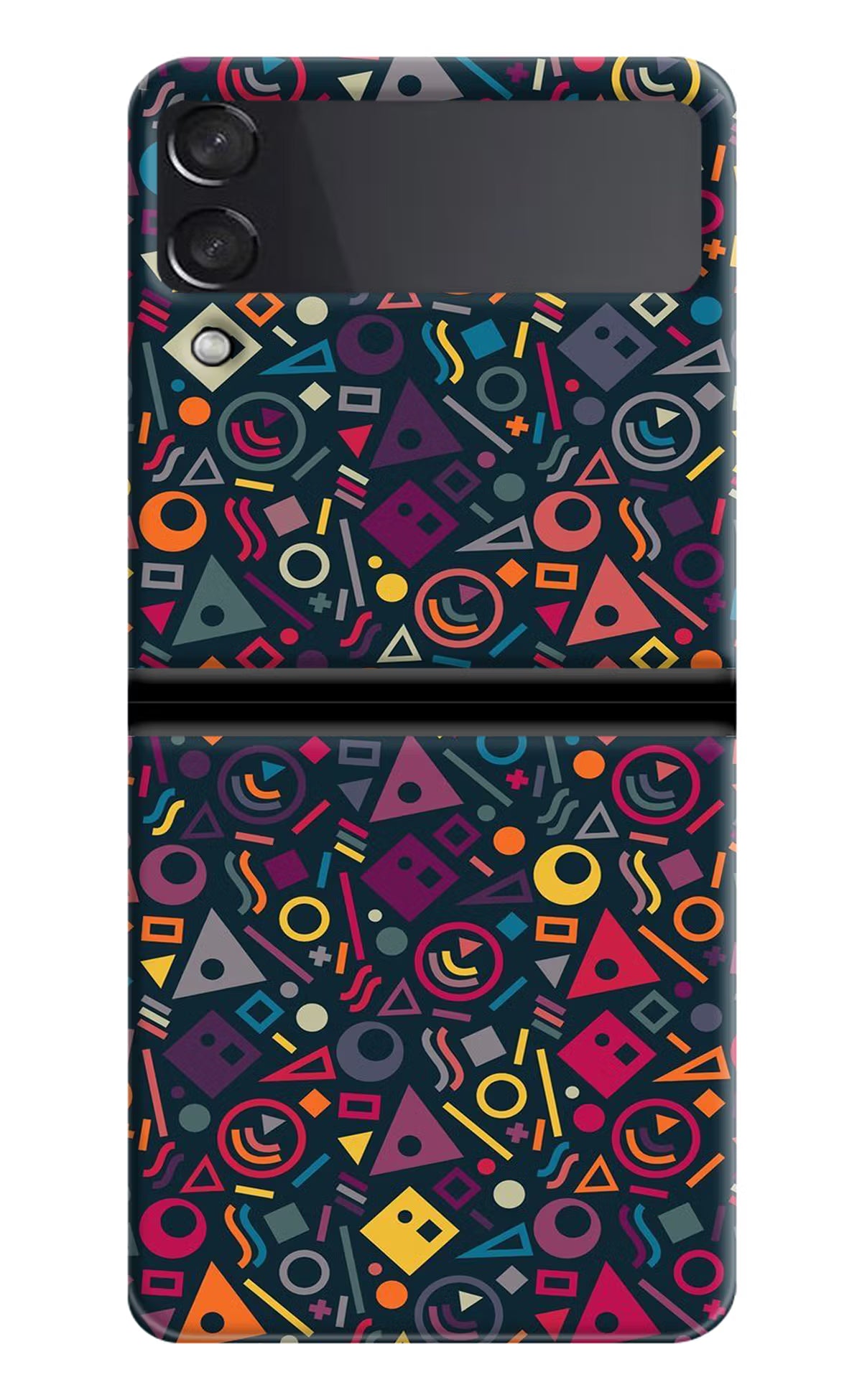 Geometric Abstract Samsung Galaxy Z Flip3 Hard Case Back Cover by Casekaro