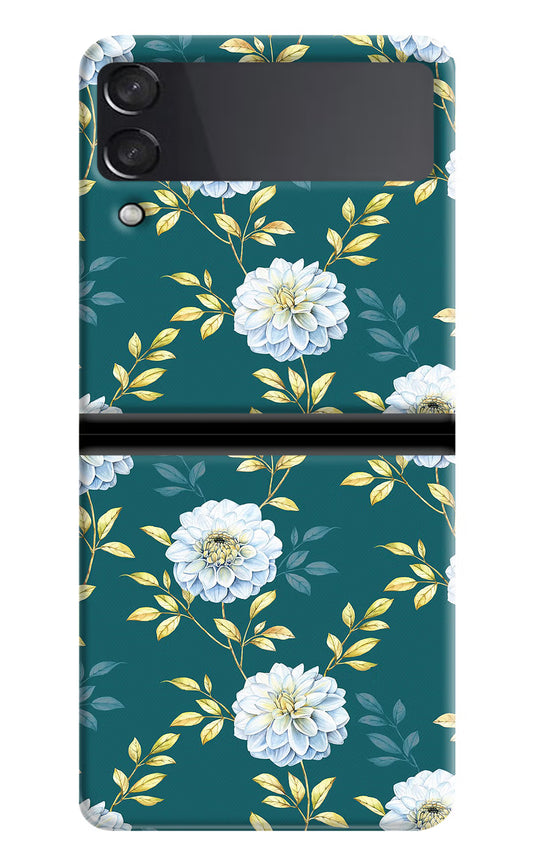 Flowers Samsung Galaxy Z Flip3 Hard Case Back Cover by Casekaro