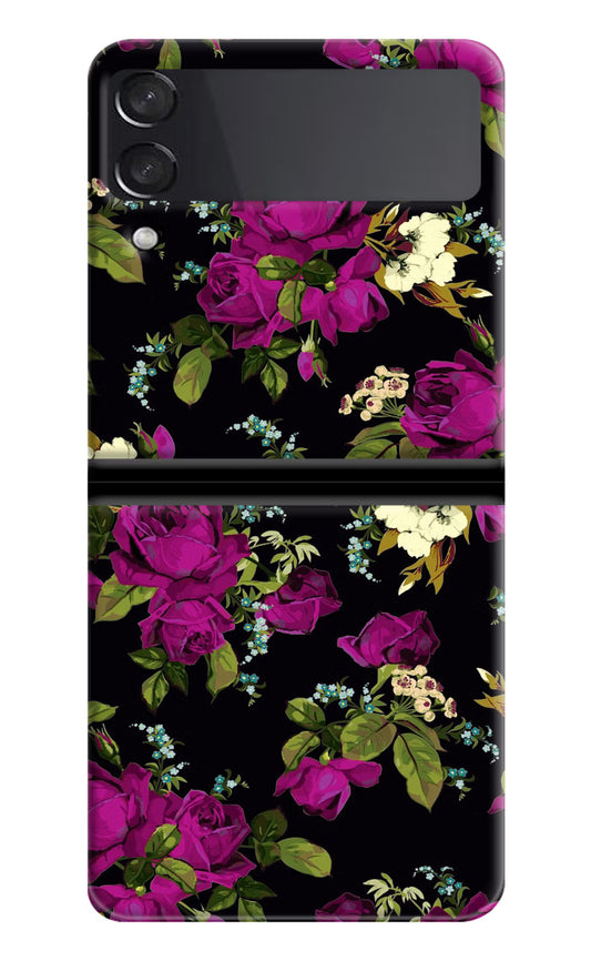 Flowers Samsung Galaxy Z Flip3 Hard Case Back Cover by Casekaro