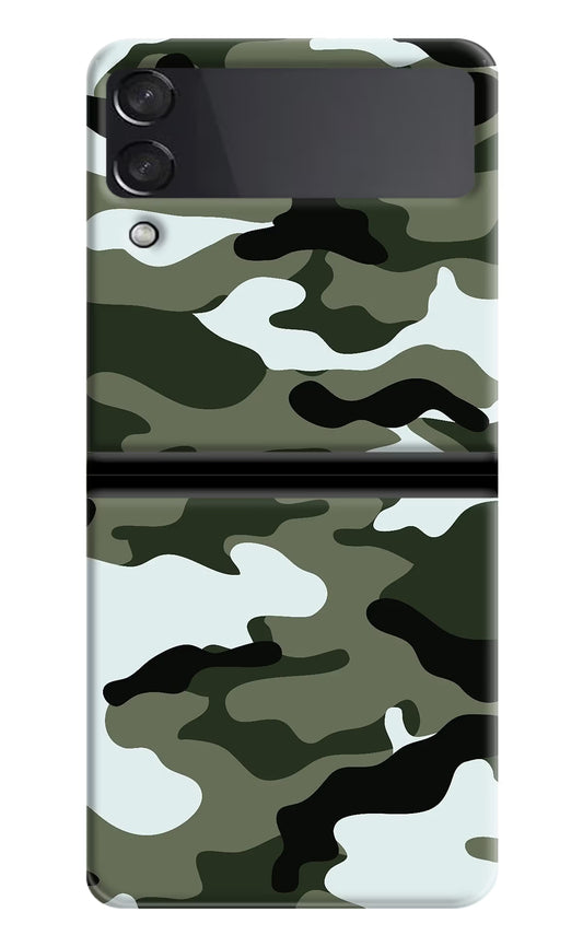 Camouflage Samsung Galaxy Z Flip3 Hard Case Back Cover by Casekaro