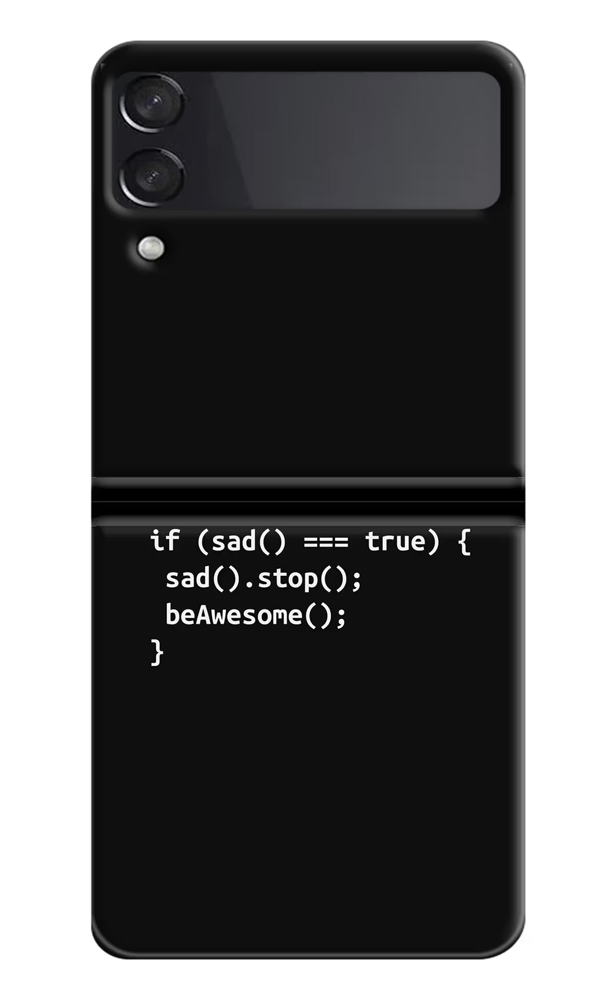 Life Motto Code Samsung Galaxy Z Flip3 Hard Case Back Cover by Casekaro