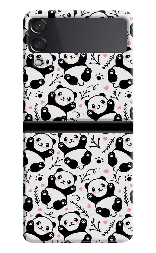 Cute Panda Samsung Galaxy Z Flip3 Back Cover