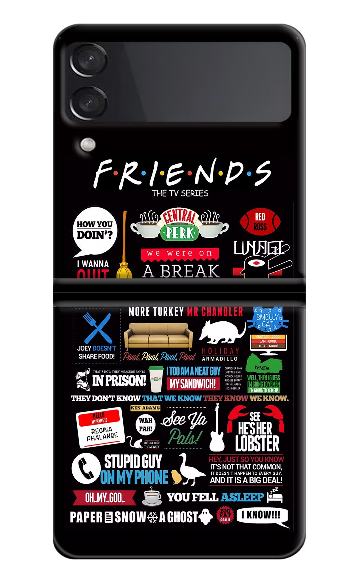 FRIENDS Samsung Galaxy Z Flip3 Hard Case Back Cover by Casekaro