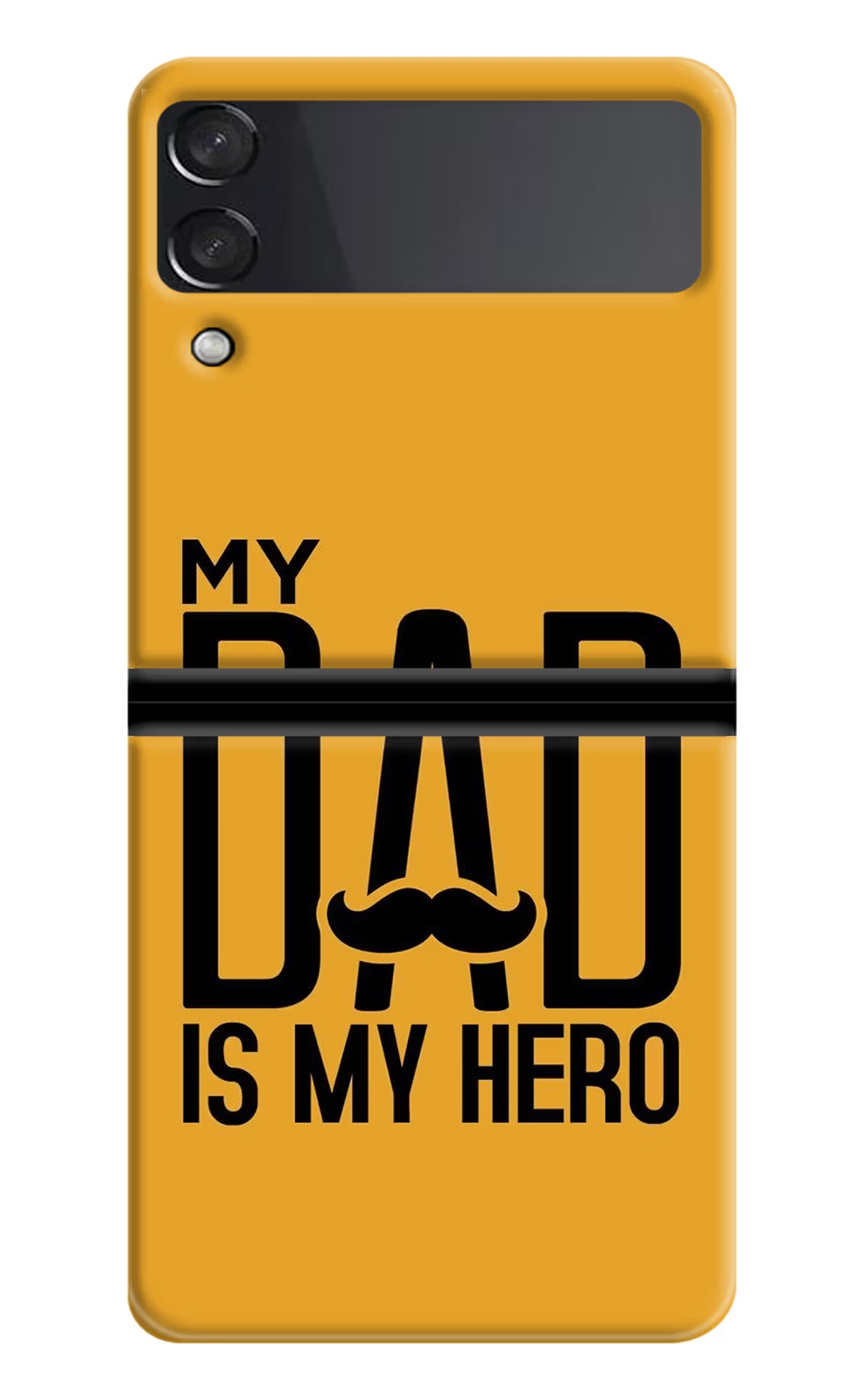 My Dad Is My Hero Samsung Galaxy Z Flip3 Hard Case Back Cover by Casekaro