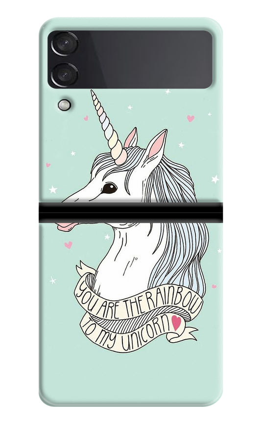 Unicorn Wallpaper Samsung Galaxy Z Flip3 Back Cover