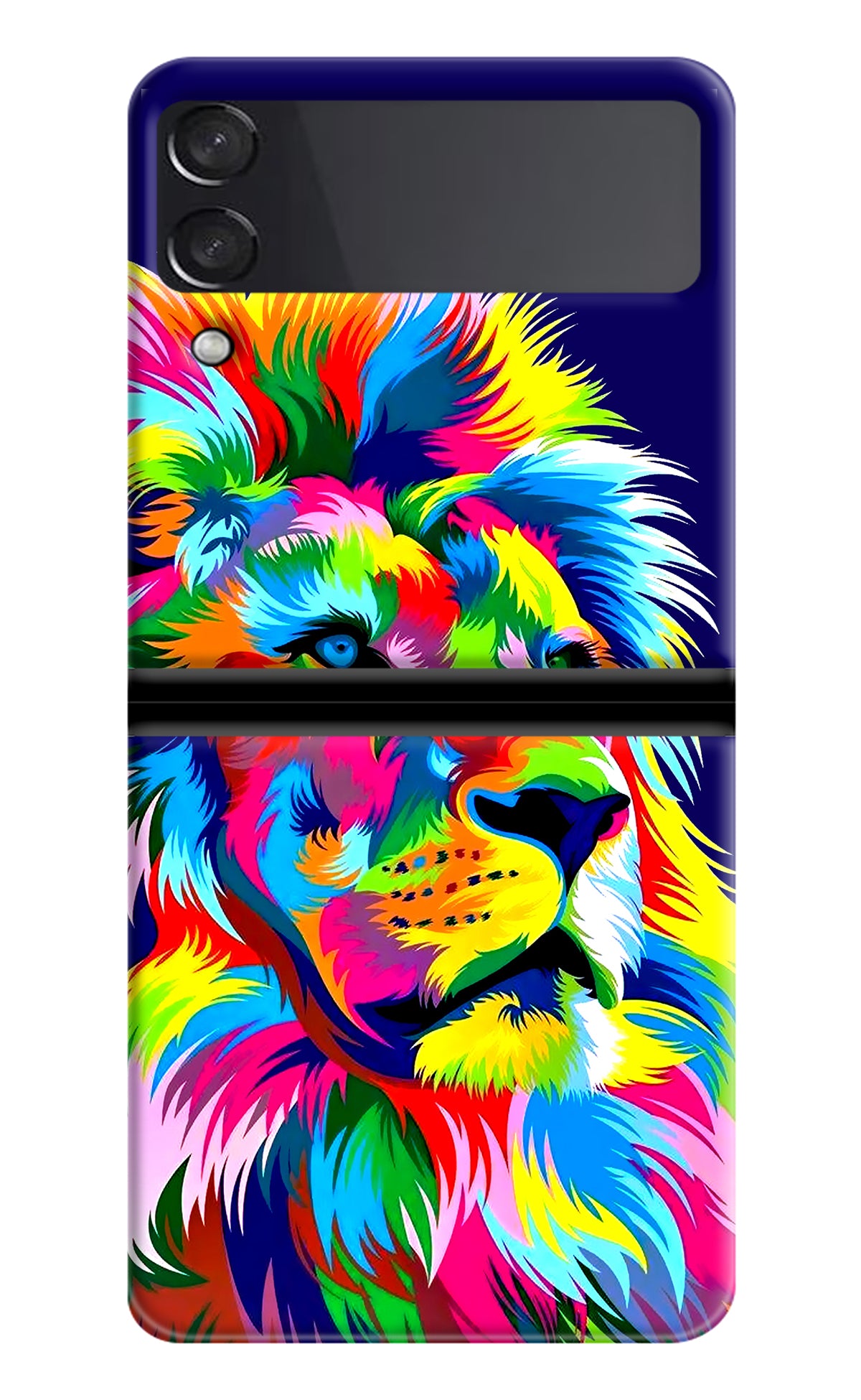 Vector Art Lion Samsung Galaxy Z Flip3 Back Cover