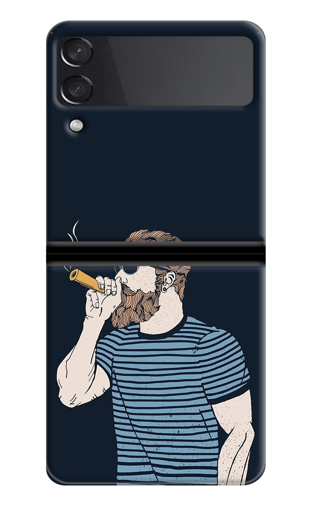 Smoking Samsung Galaxy Z Flip3 Back Cover