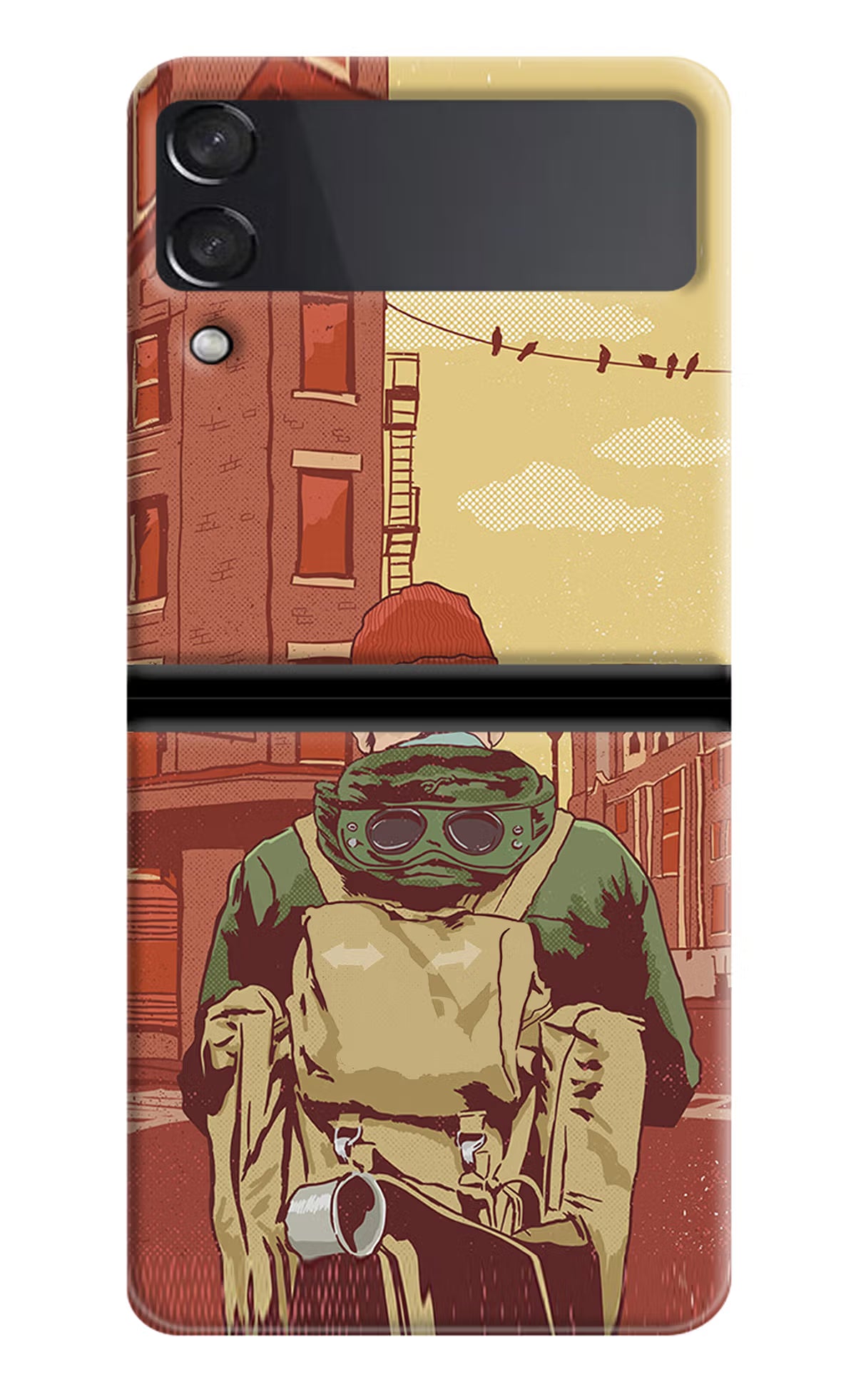 Adventurous Samsung Galaxy Z Flip3 Hard Case Back Cover by Casekaro