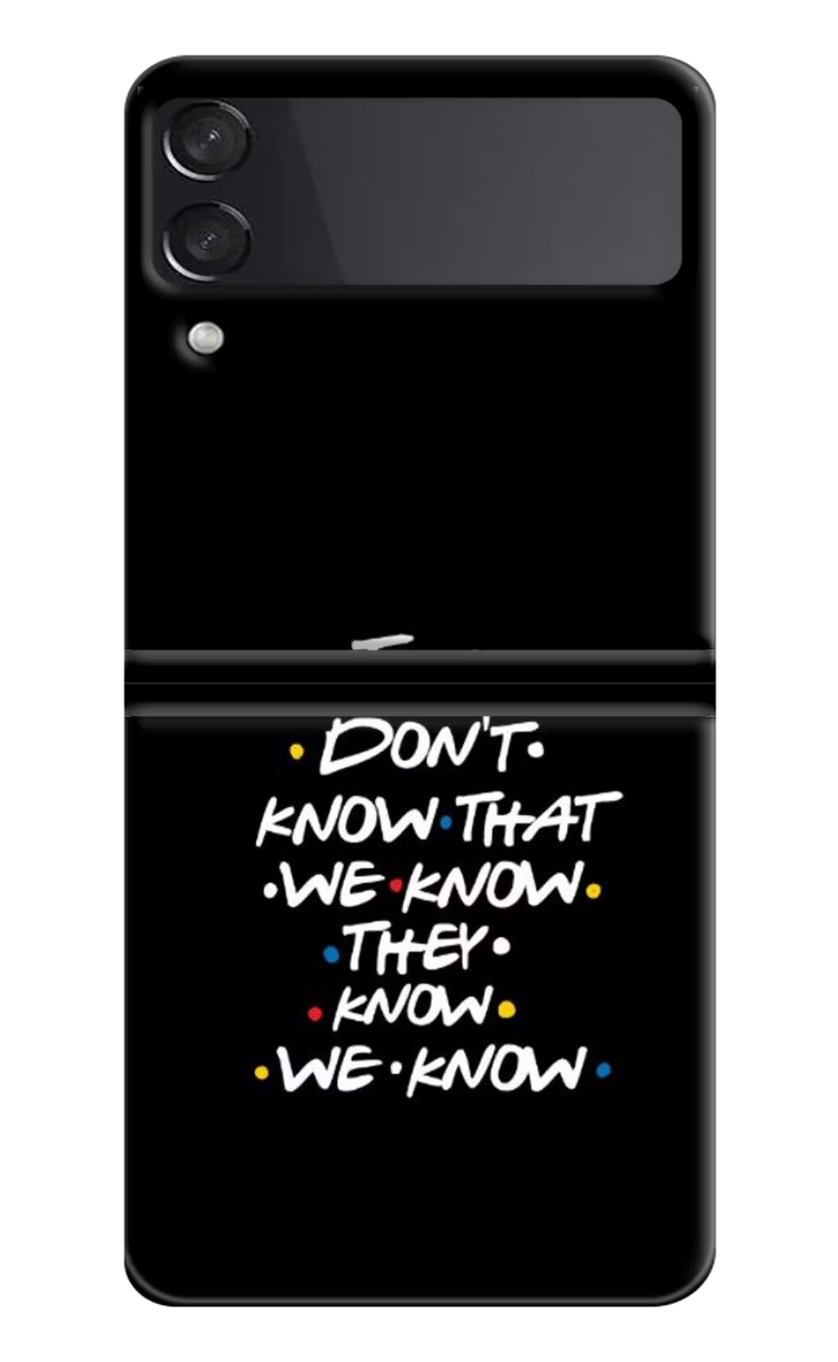 FRIENDS Dialogue Samsung Galaxy Z Flip3 Hard Case Back Cover by Casekaro