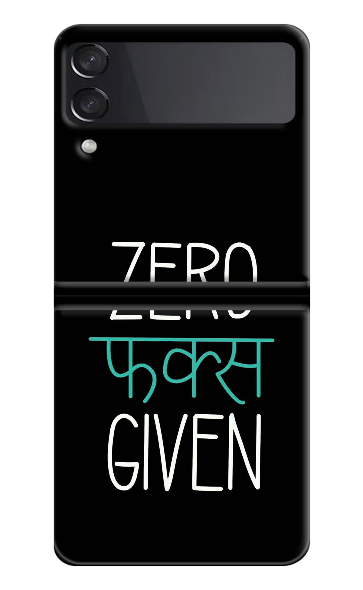 Zero Fucks Given Samsung Galaxy Z Flip3 Back Cover