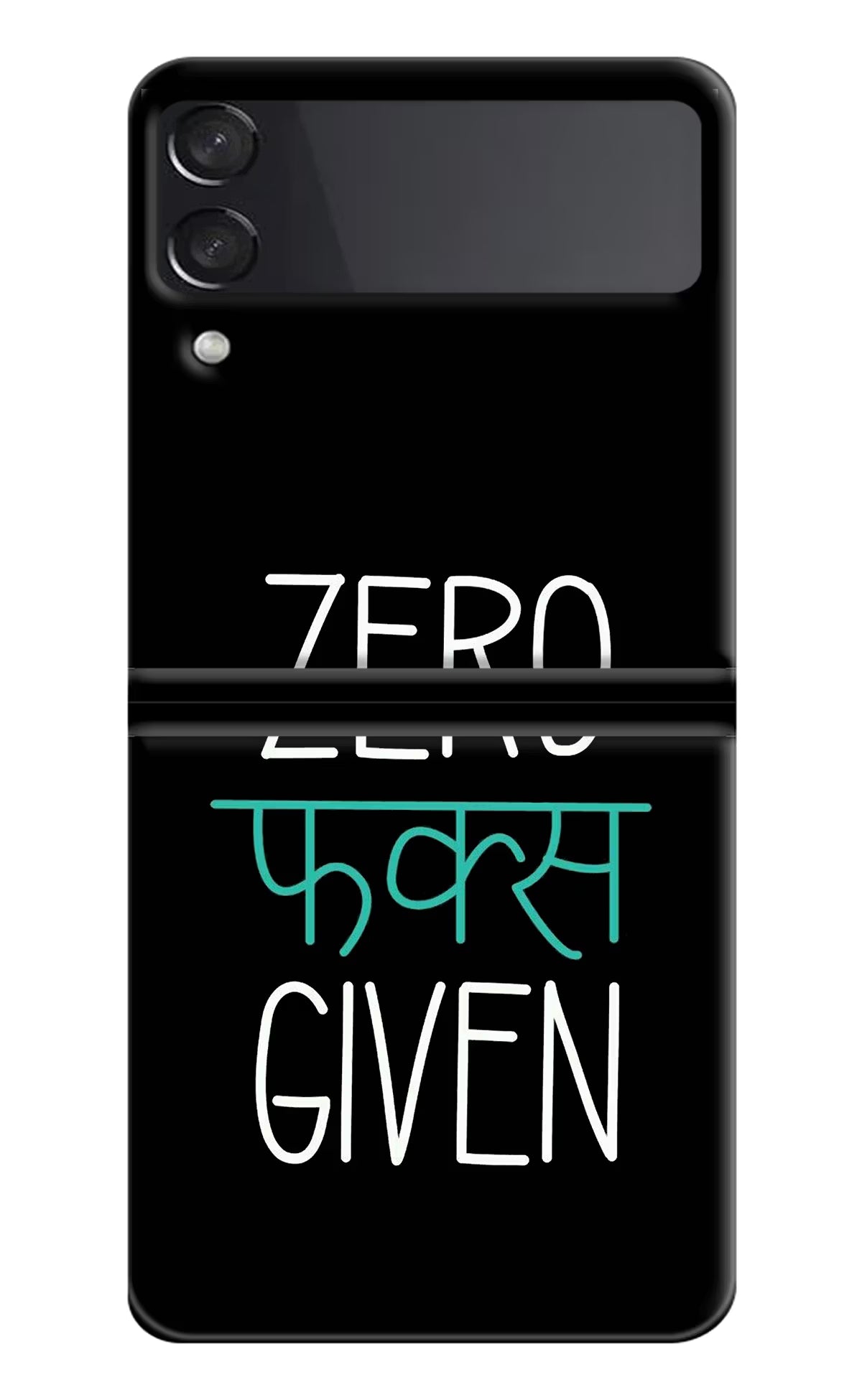 Zero Fucks Given Samsung Galaxy Z Flip3 Hard Case Back Cover by Casekaro