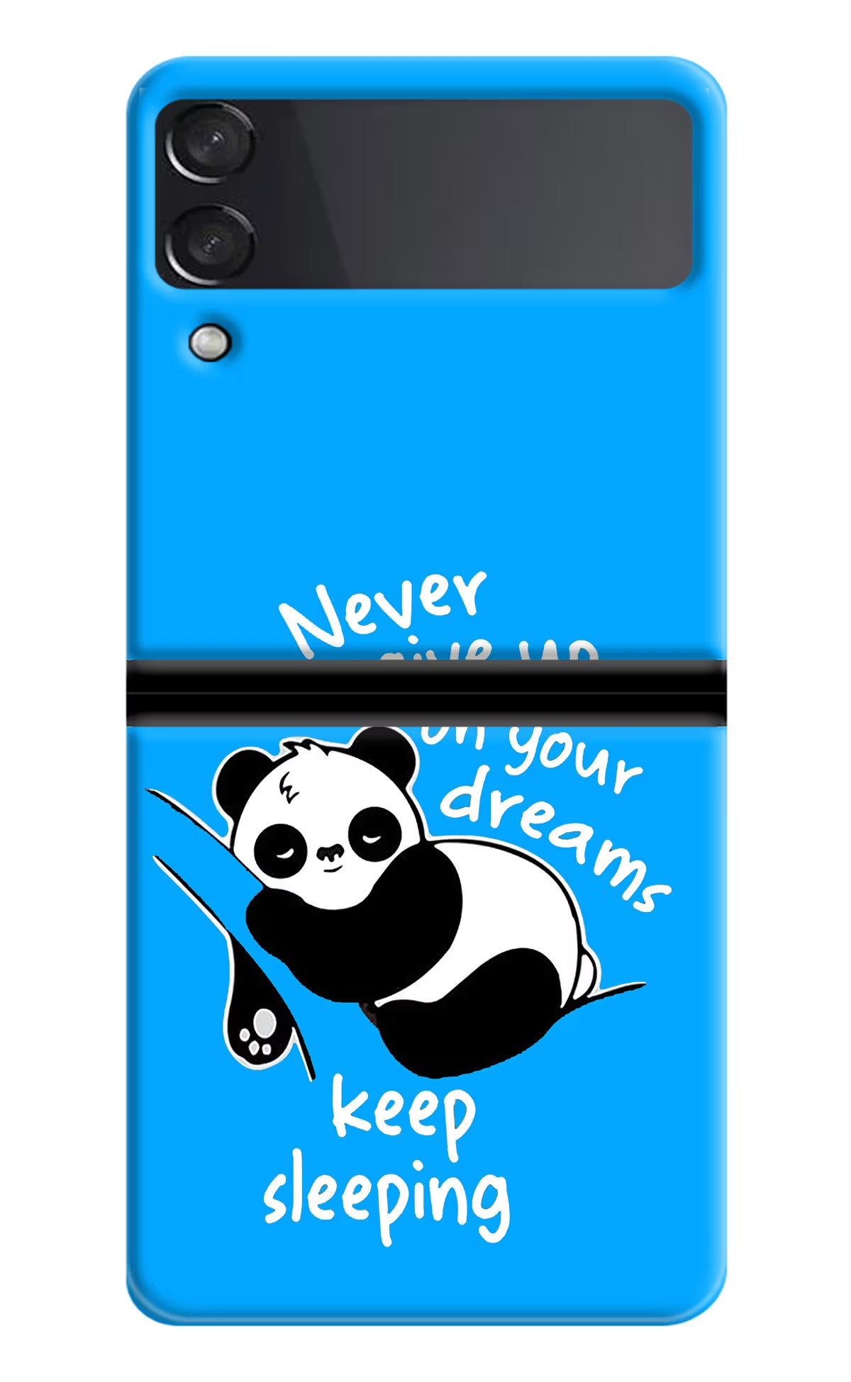 Keep Sleeping Samsung Galaxy Z Flip3 Hard Case Back Cover by Casekaro