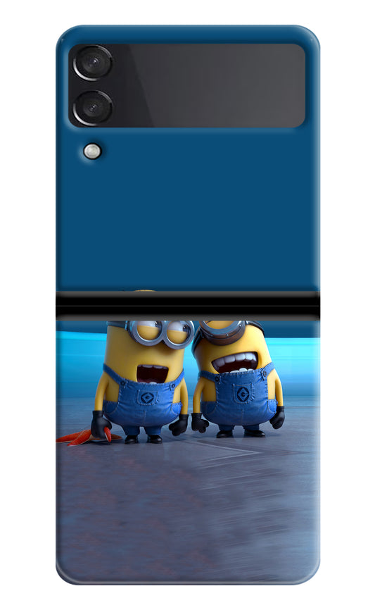 Minion Laughing Samsung Galaxy Z Flip3 Back Cover