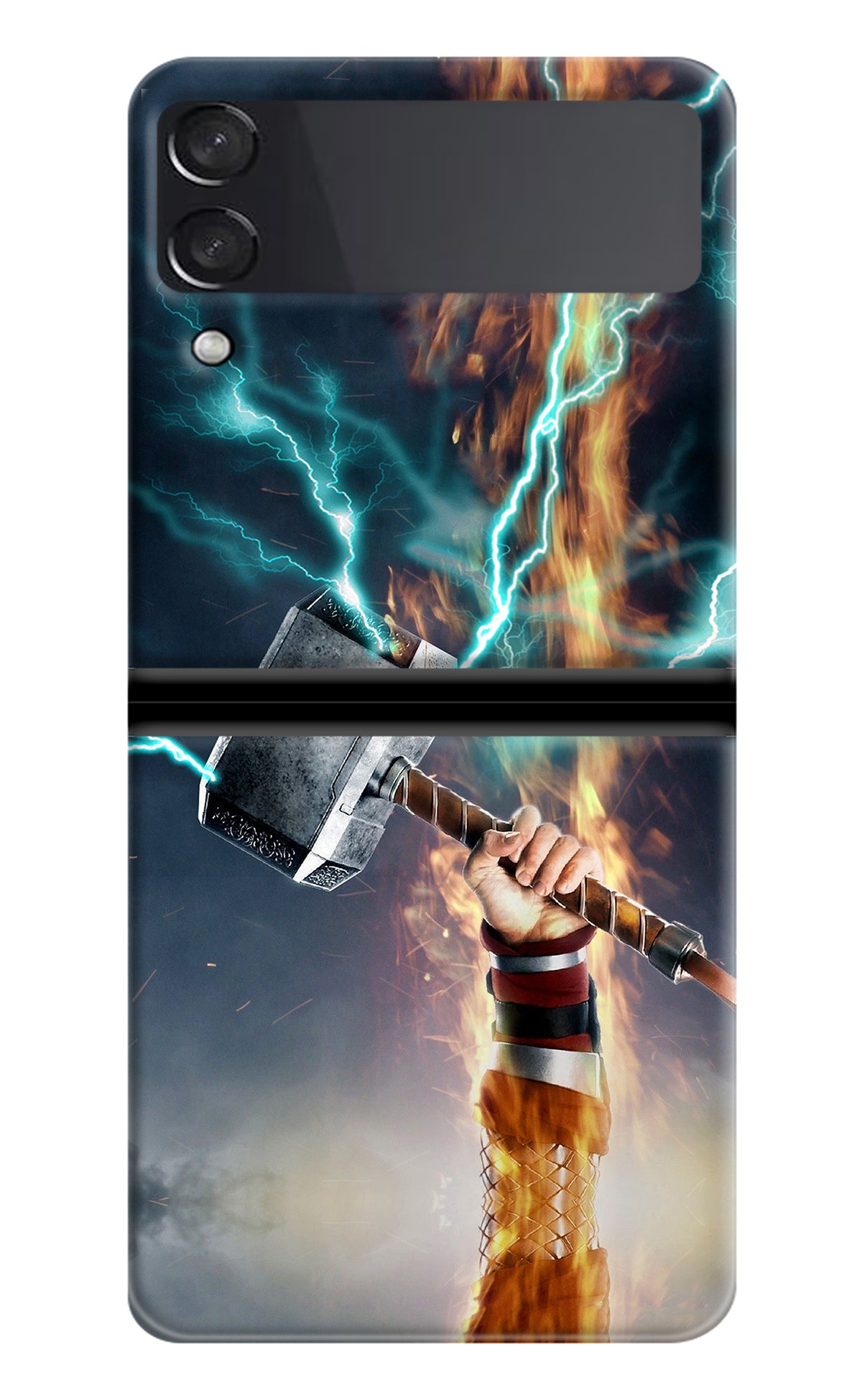 Thor Hammer Mjolnir Samsung Galaxy Z Flip3 Back Cover