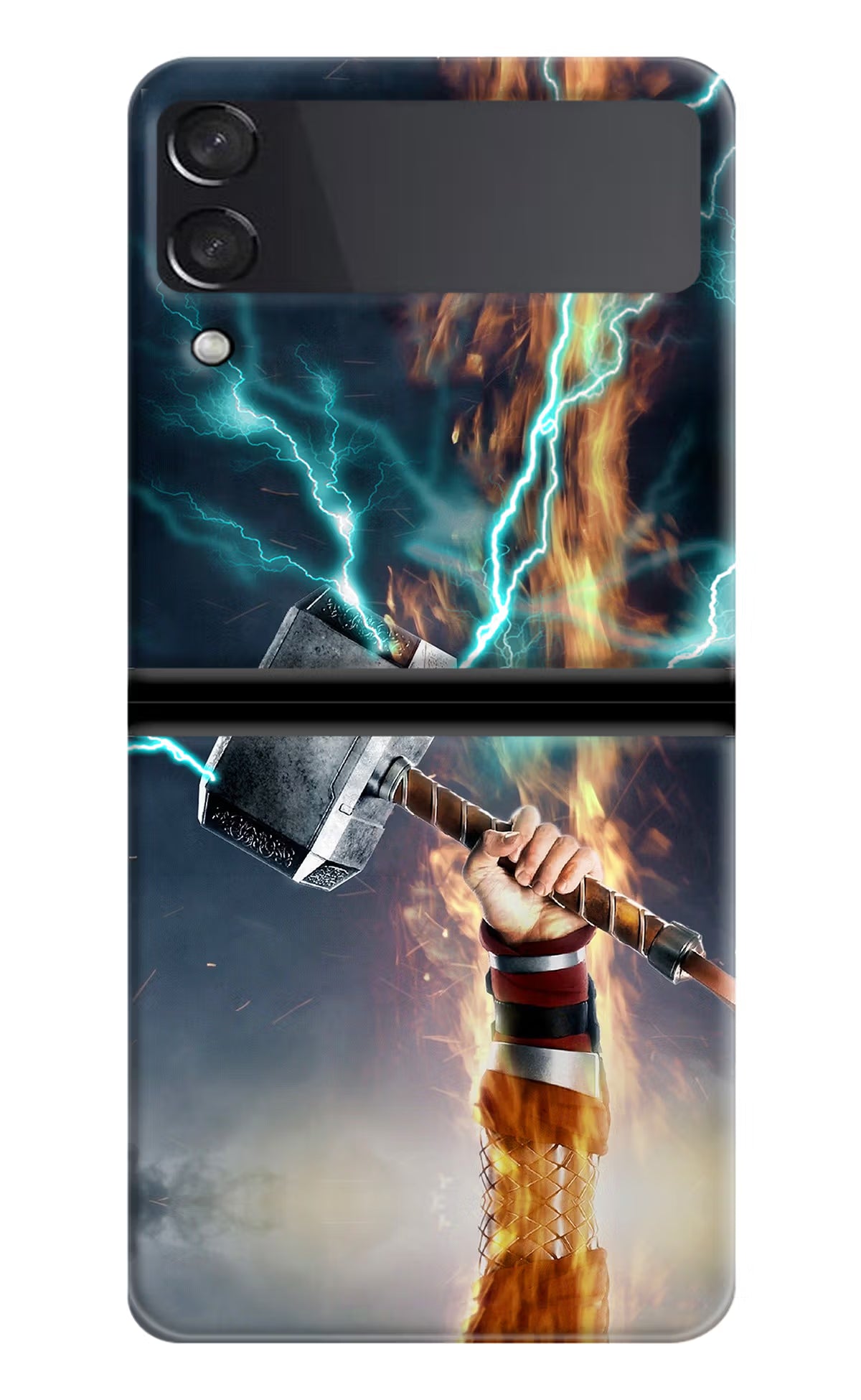 Thor Hammer Mjolnir Samsung Galaxy Z Flip3 Hard Case Back Cover by Casekaro