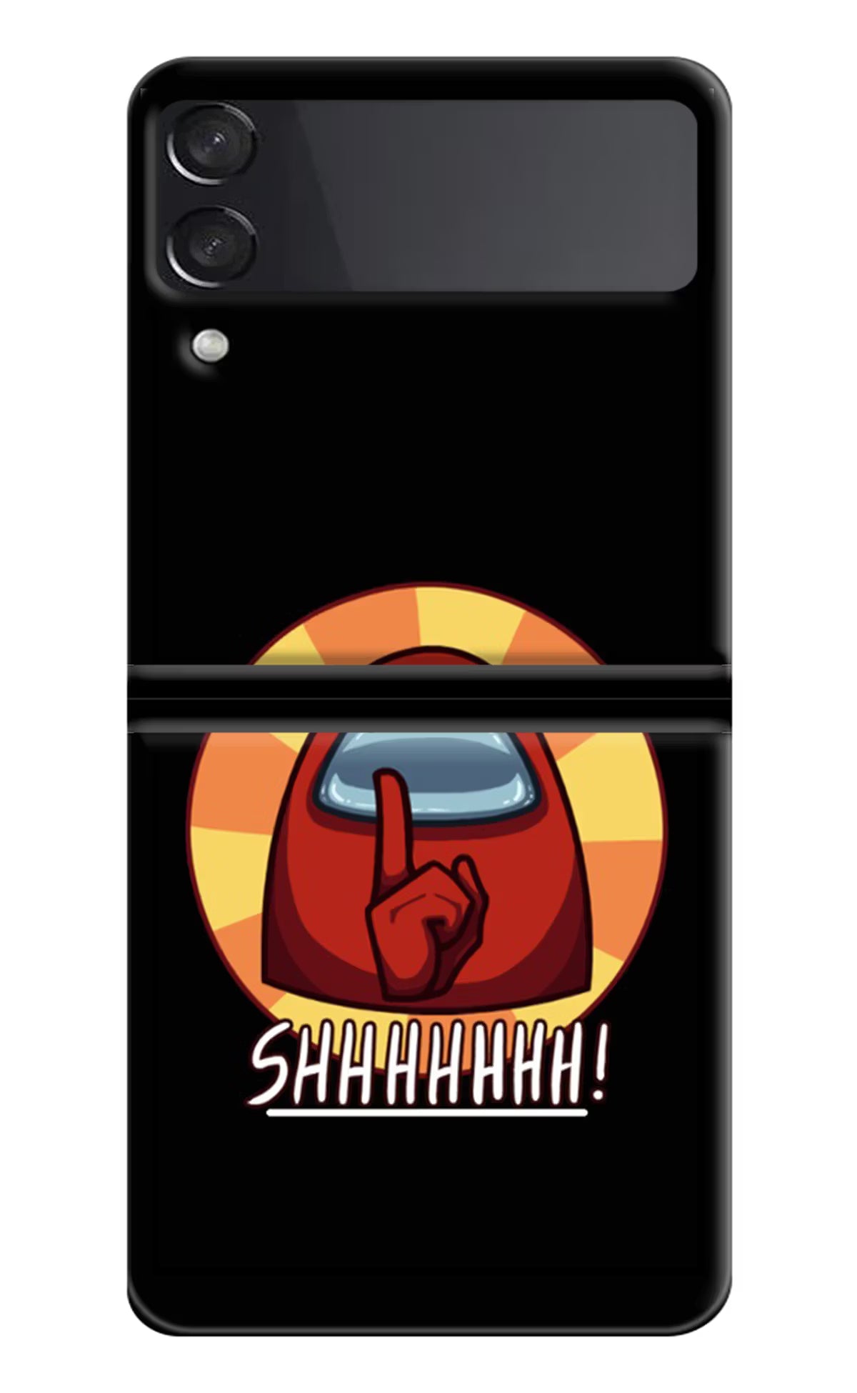 Among Us Shhh! Samsung Galaxy Z Flip3 Hard Case Back Cover by Casekaro