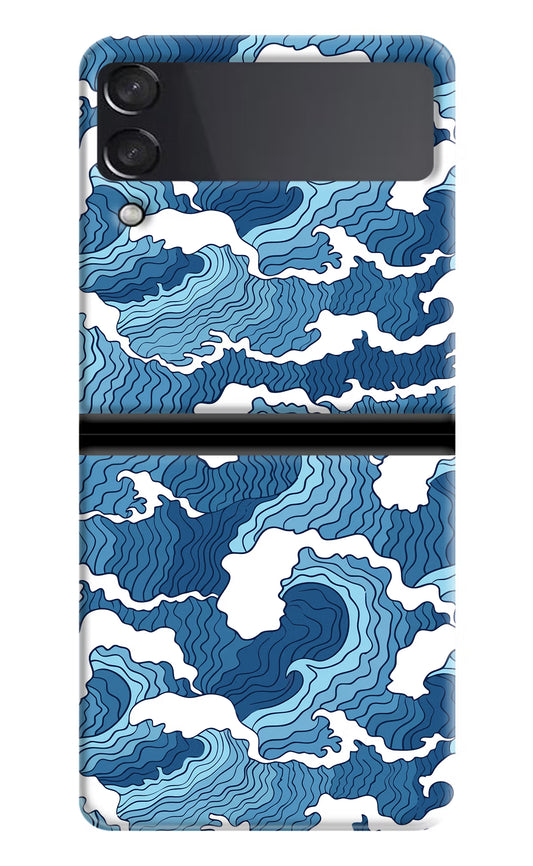 Blue Waves Samsung Galaxy Z Flip3 Hard Case Back Cover by Casekaro
