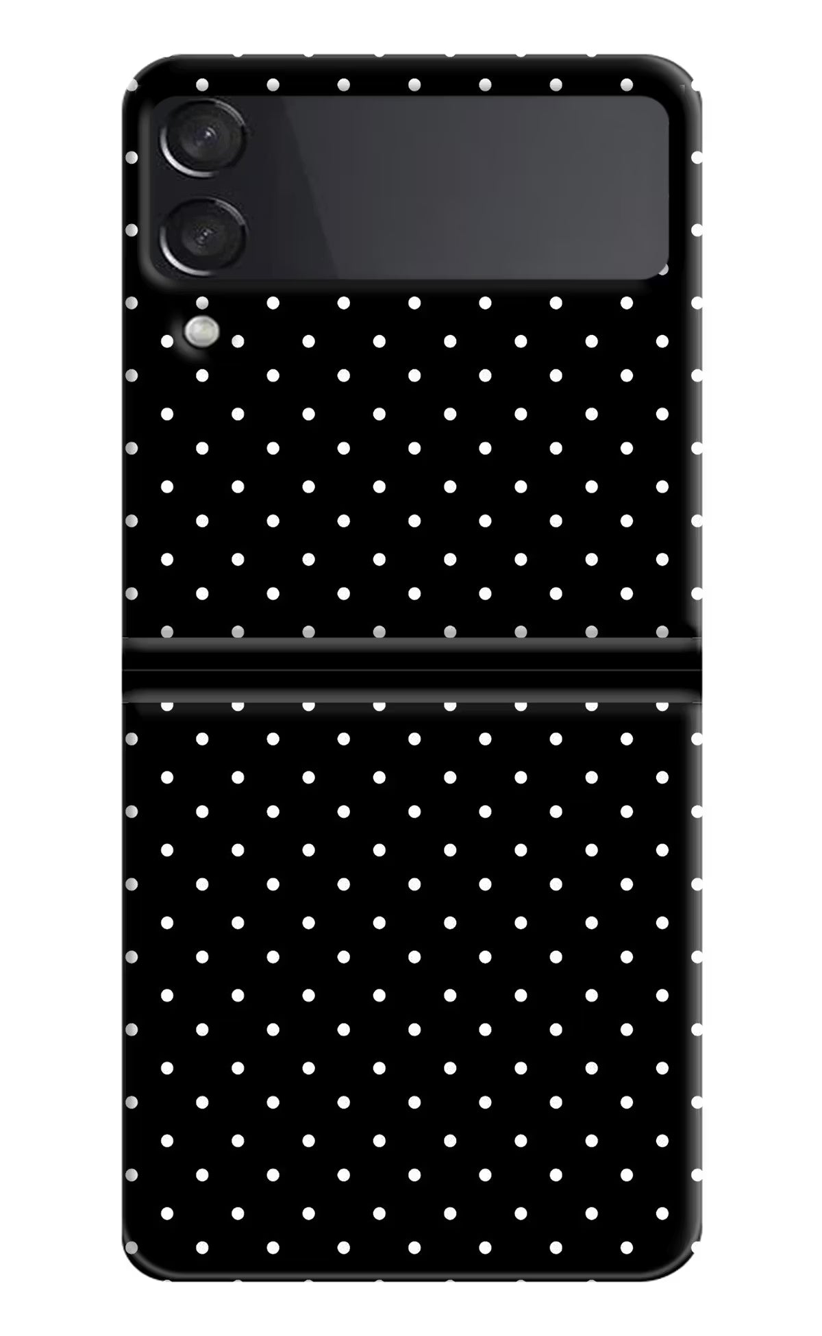 White Dots Samsung Galaxy Z Flip3 Hard Case Back Cover by Casekaro