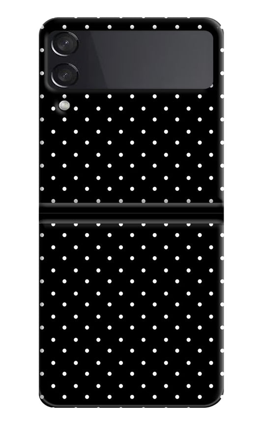 White Dots Samsung Galaxy Z Flip3 Hard Case Back Cover by Casekaro