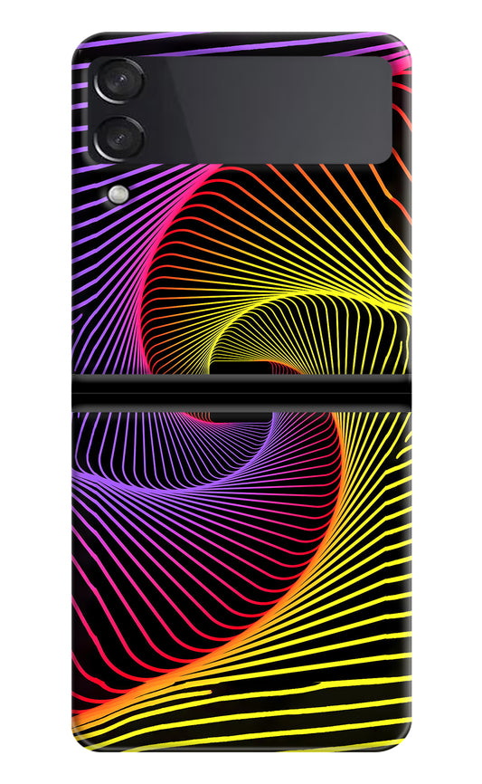 Colorful Strings Samsung Galaxy Z Flip3 Back Cover