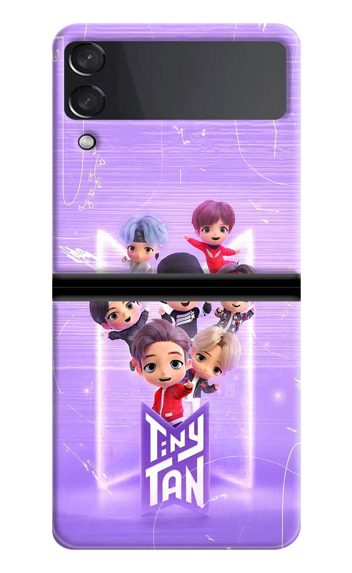 BTS Tiny Tan Samsung Galaxy Z Flip3 Back Cover