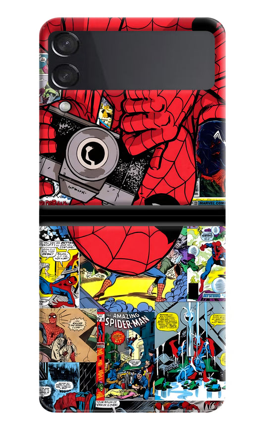 Spider Man Samsung Galaxy Z Flip3 Hard Case Back Cover by Casekaro