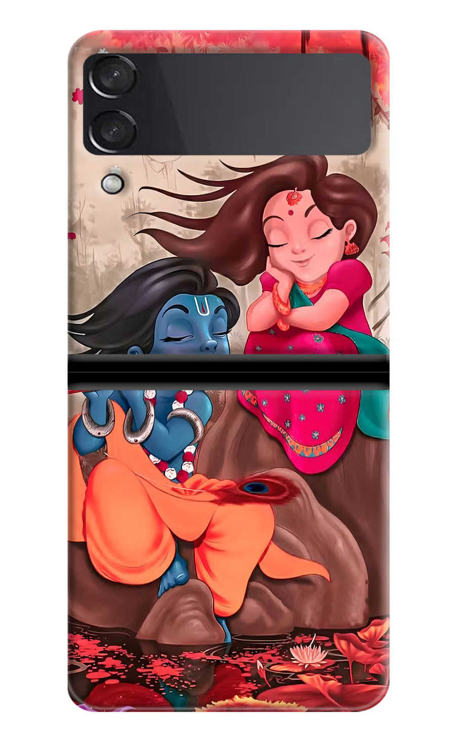 Radhe Krishna Samsung Galaxy Z Flip3 Back Cover, Hard case