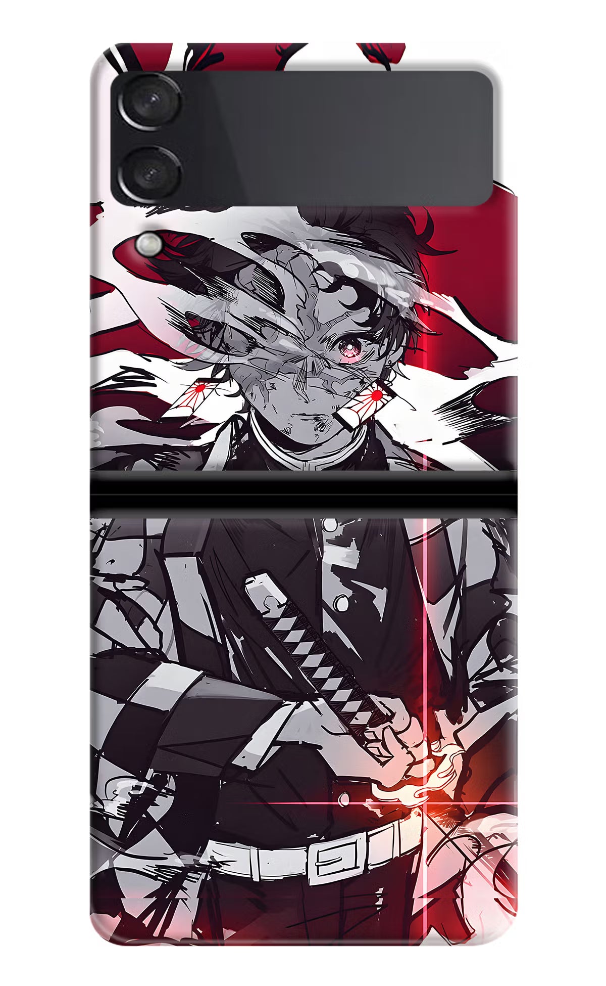 Demon Slayer Samsung Galaxy Z Flip3 Hard Case Back Cover by Casekaro