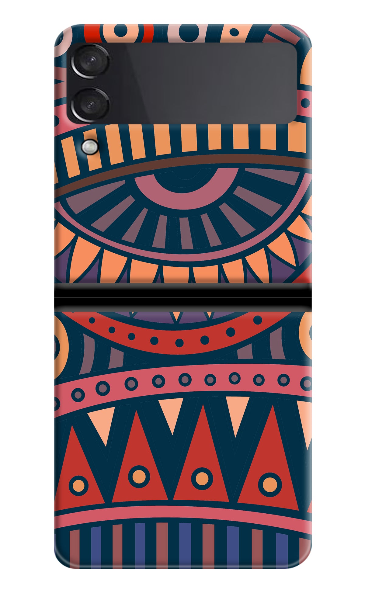 African Culture Design Samsung Galaxy Z Flip3 Back Cover