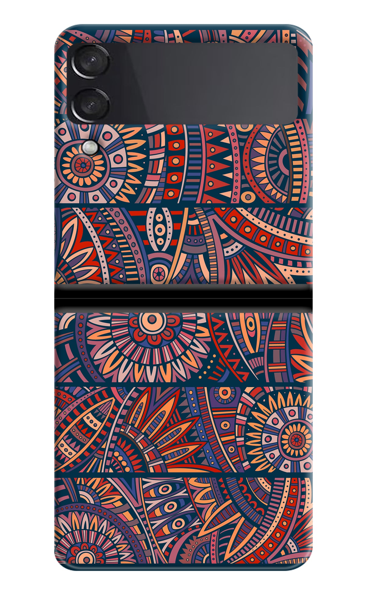 African Culture Design Samsung Galaxy Z Flip3 Back Cover