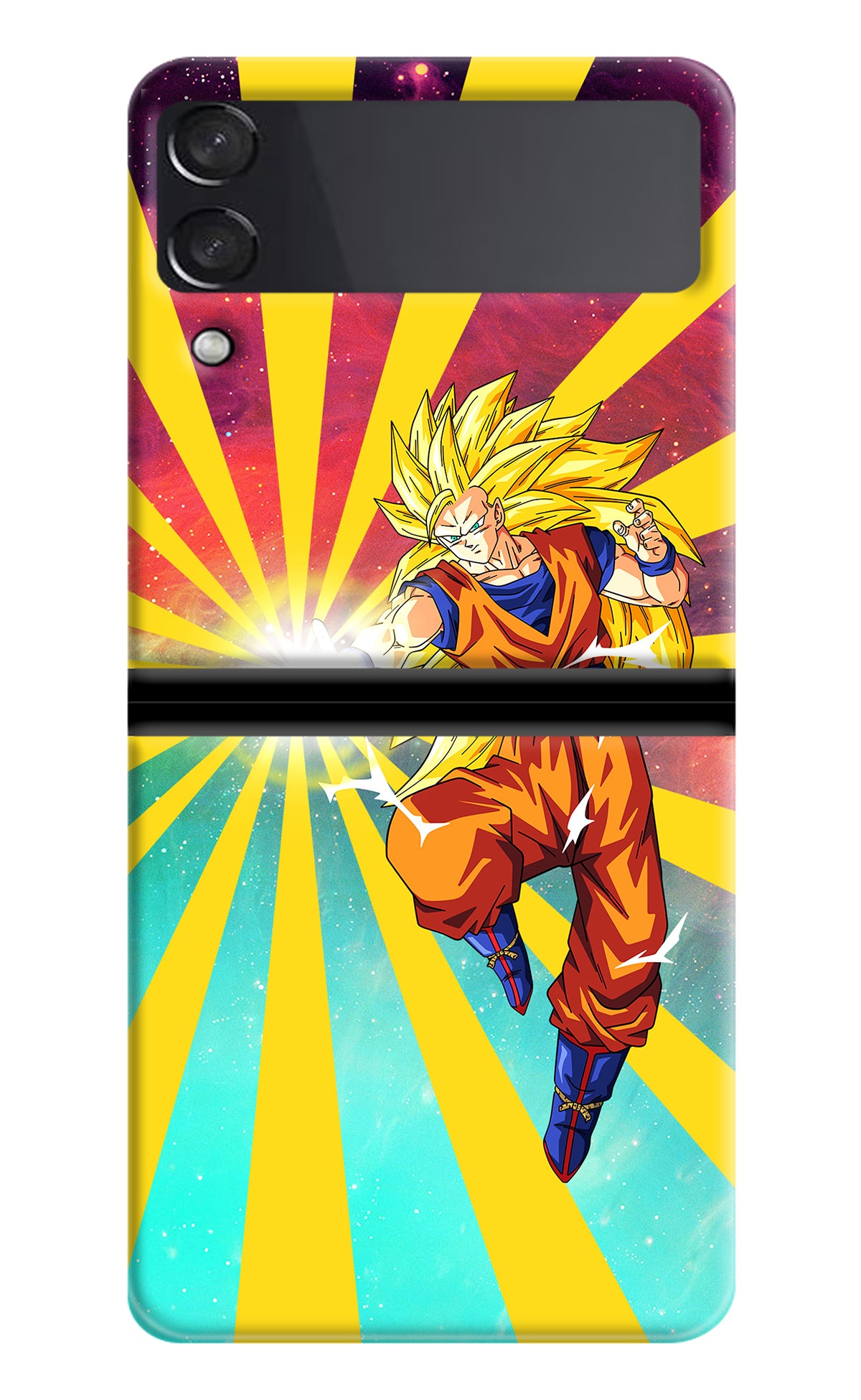 Goku Super Saiyan Samsung Galaxy Z Flip3 Back Cover