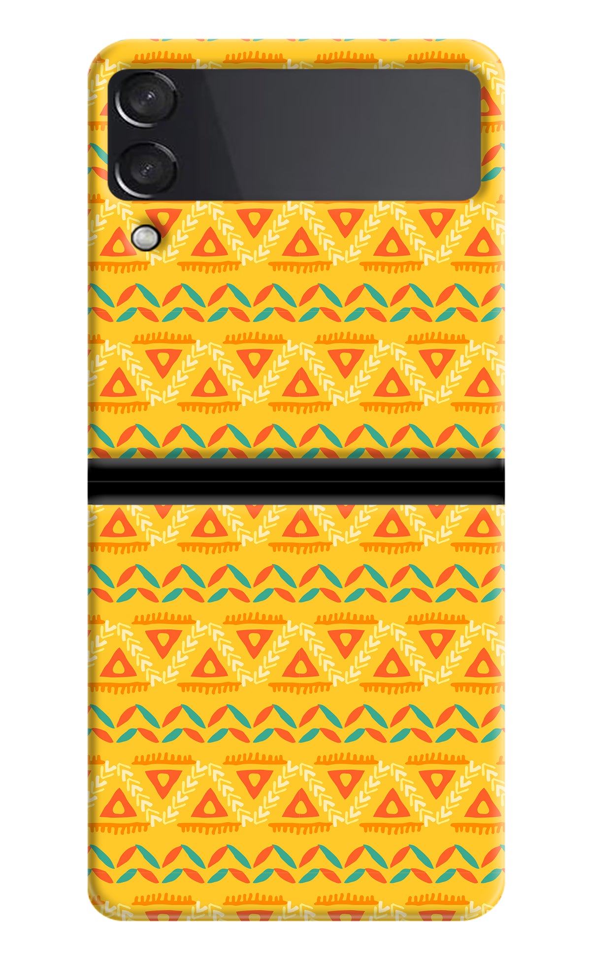 Tribal Pattern Samsung Galaxy Z Flip3 Back Cover