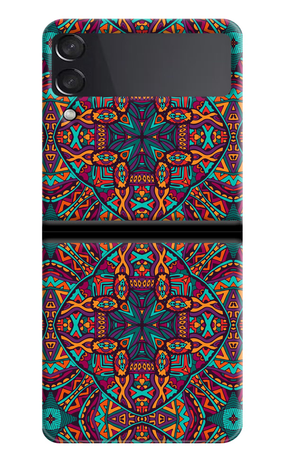 Colour Mandala Samsung Galaxy Z Flip3 Hard Case Back Cover by Casekaro
